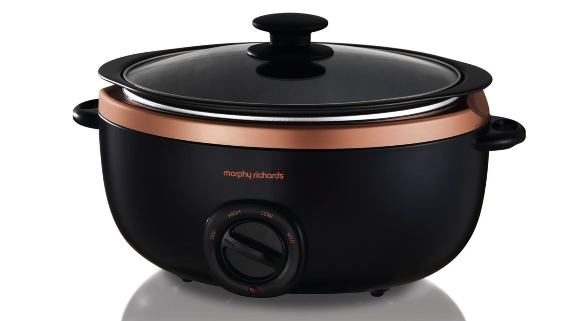 Morphy Richards Round Slow Cooker 3.5L Silver Slowcooker 