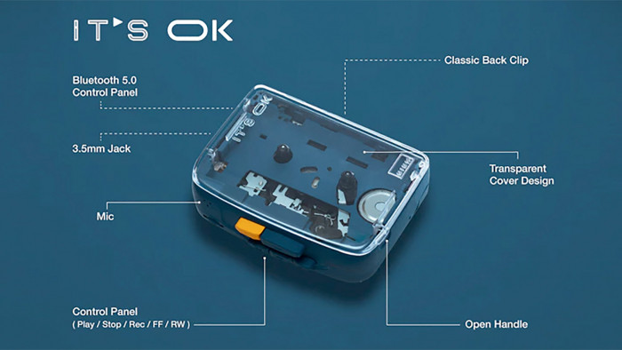 This retro Bluetooth-connected tape player is full of old-school cool