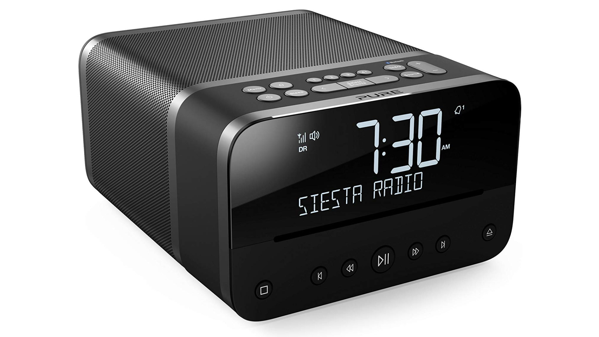 MAOZUA FM Radio Alarm Clock Digital Radio Clock Bedside Alarm Clocks 6 Nature Sounds Wake up Light with 7 Colors Snooze Function and Sleep Timer Simulated Sunrise and Sunset-USB Charger-Touch Control 