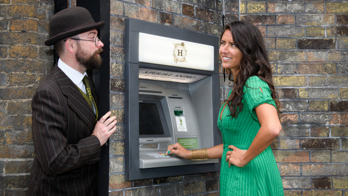 This ATM is actually a portal to a secret gin bar