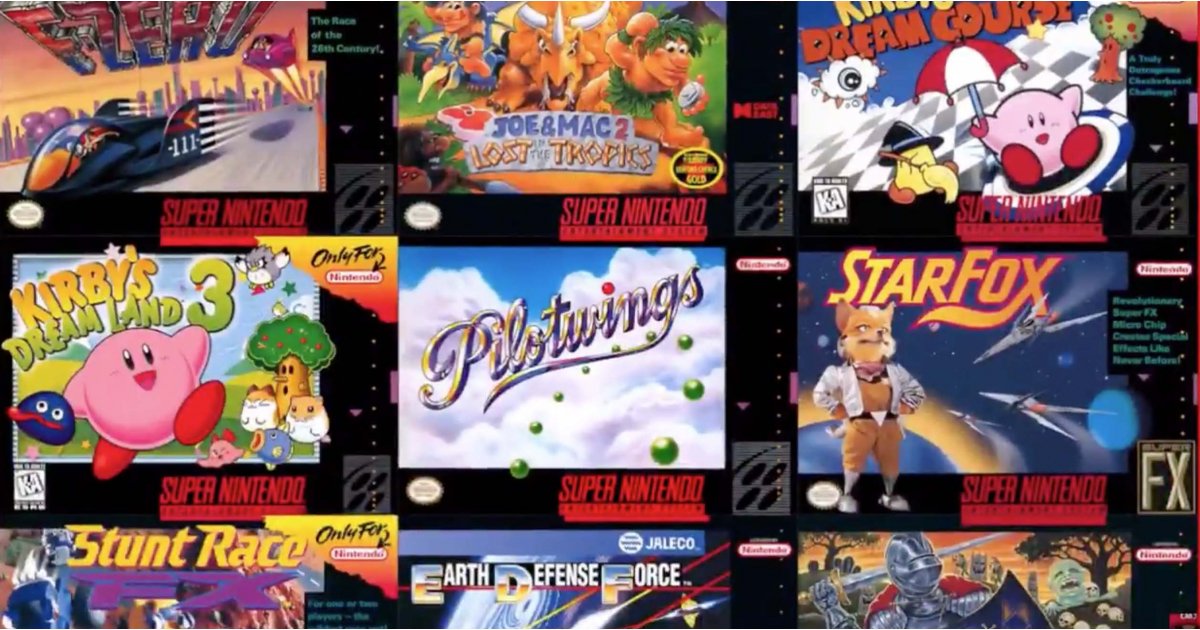Switch snes on sale games list