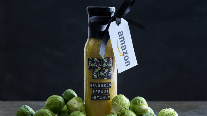 Um, Amazon has just launched the world's first Brussels Sprout Ketchup