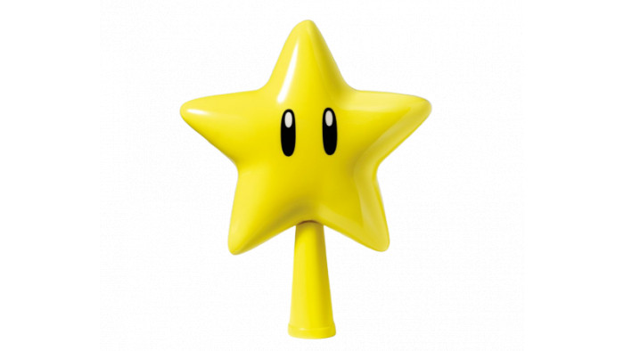 Sobeta Christmas Star Tree Topper Retro Super Mario Star Unique Design 3D Pixel Style Star Topper Decor