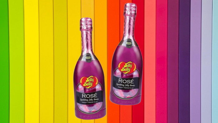 Jelly Belly launch sparkling rosé jelly beans served in a wine bottle