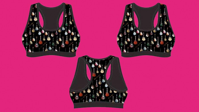 Brian May has designed a guitar-themed sports bra