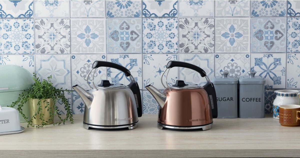 russell hobbs retro kettle blue