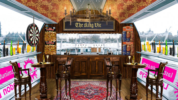 Grab a drink as the London Eye transforms one of its pods into a pub