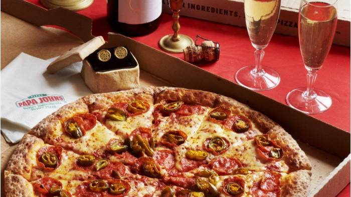 Papa John’s is giving away a pair of £5k gold cufflinks encrusted with pizza dough