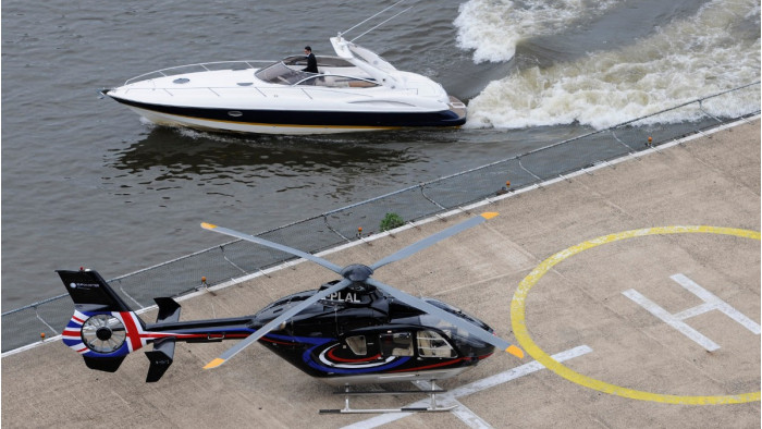Bond’s Sunseeker from The World Is Not Enough is available for high-speed boat chases