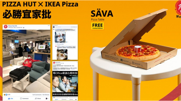 Pizza Hut and Ikea serve up Swedish meatball pizza - with a side of table