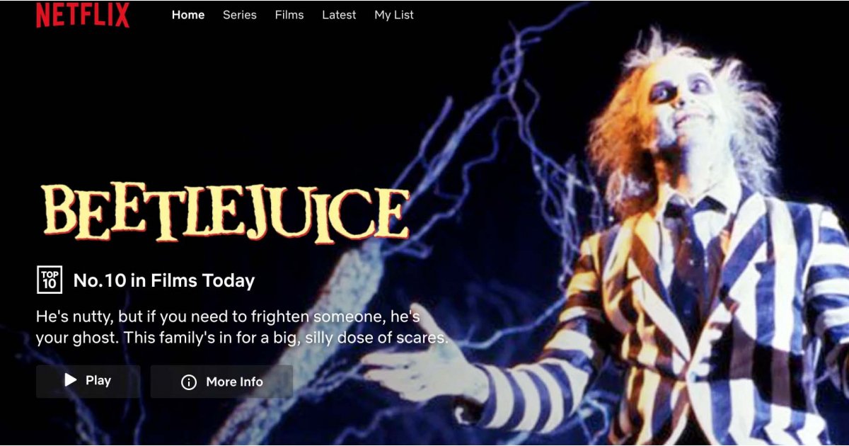Beetlejuice netflix hotsell