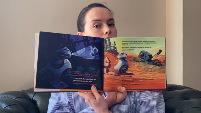Daisy Ridley treats Star Wars fans to a BB-8 themed bedtime story