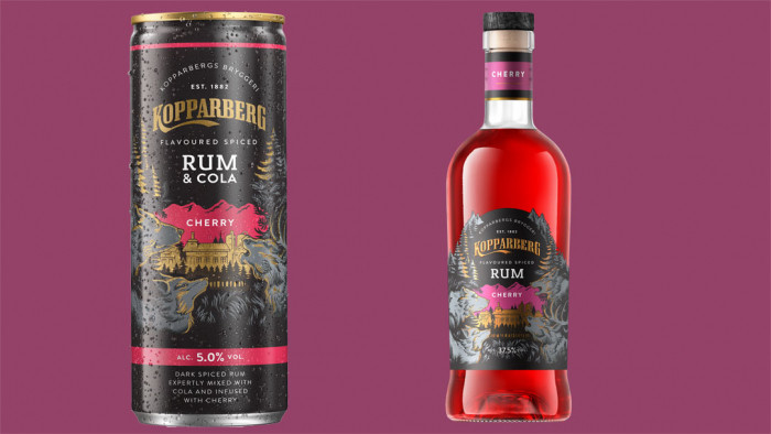 Kopparberg cherry spiced rum arrives - wants to be the perfect cola companion