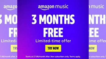 Three months free!