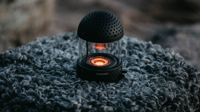 The new Transparent Light Speaker is a portable beauty