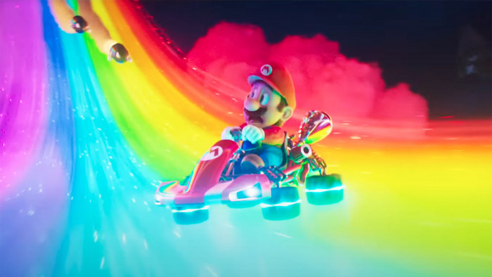 The Super Mario Bros. Movie final trailer shows off rainbow road car chase