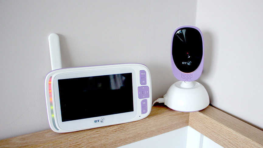 bt smart video baby monitor with 5 inch screen