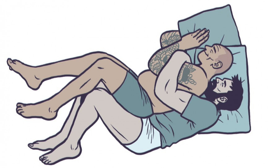 Girlfriend spooning with How to