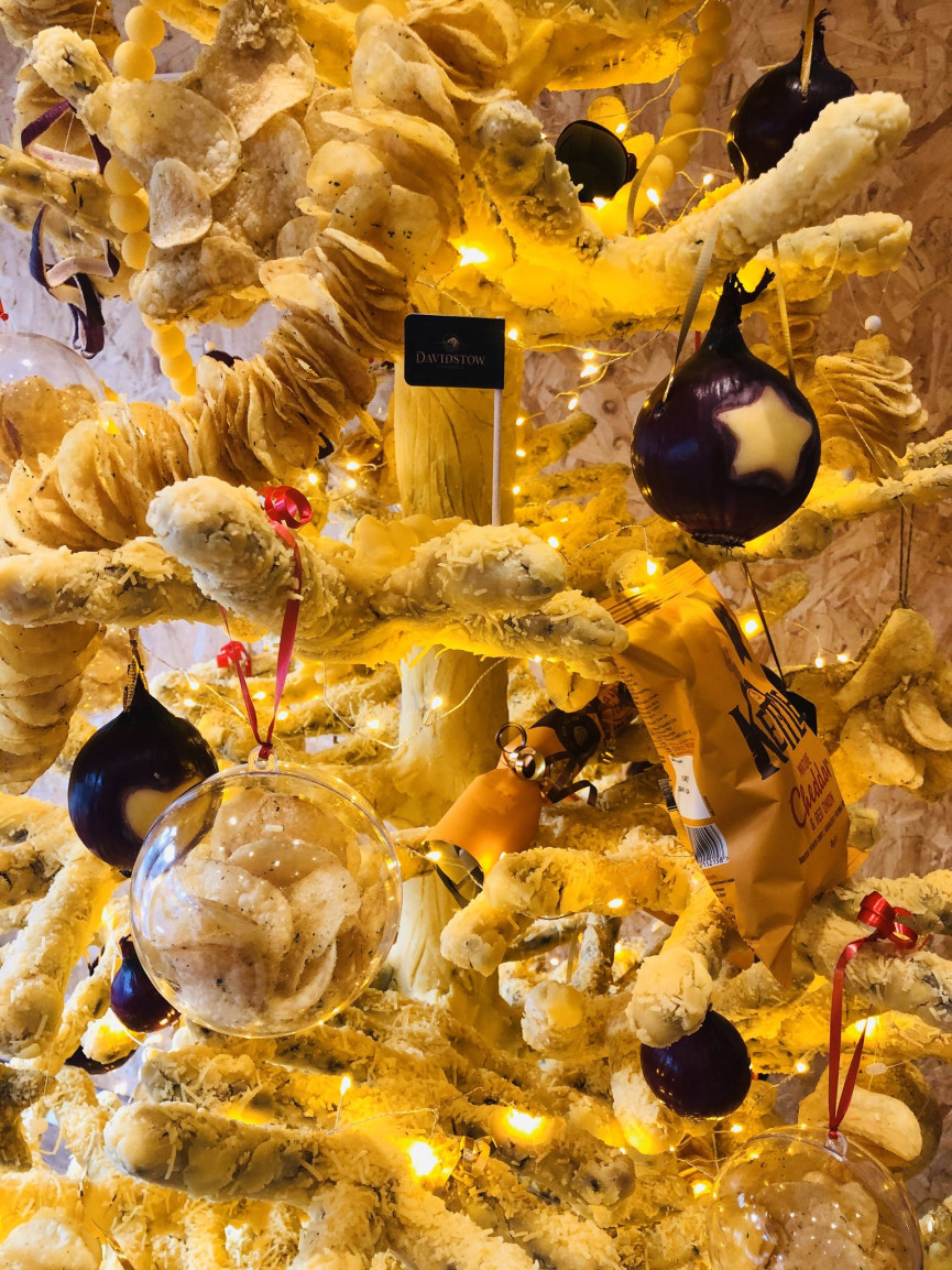 Kettle Chips celebrate new flavour with seven foot cheese-mas tree