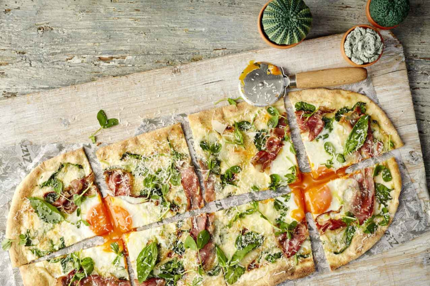 Zizzi manages to make Ceaser salad interesting - by shoving it on top of a pizza