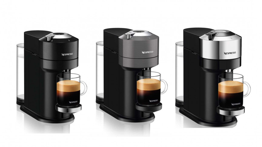 Nespresso Vertuo Next Coffee & Espresso Machine NEW by Breville, Light  Grey, Coffee Maker and Espresso Machine + Nespresso Capsules VertuoLine  Medium